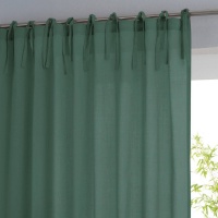 Занавеска С завязками из 100 хлопка Scenario 260 x 135 см зеленый LA REDOUTE INTERIEURS  фото, kupilegko.ru